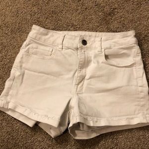 American Eagle White Jean Shorts